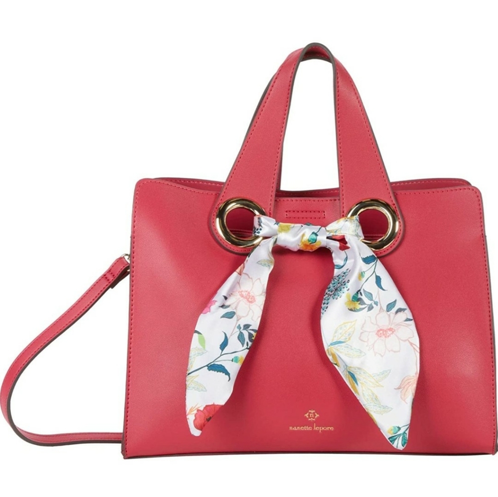 NANETTE LEPORE Niccola Satchel Handbag Vegan Leath